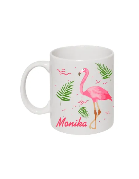 Kubek z Nadrukiem Personalizowany Imię Flemingi Reklamowy