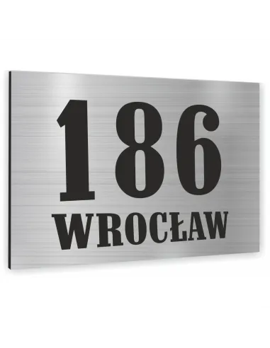 Tabliczka 30x20 Adresowa Numer Domu Nazwa Ulicy Dibond