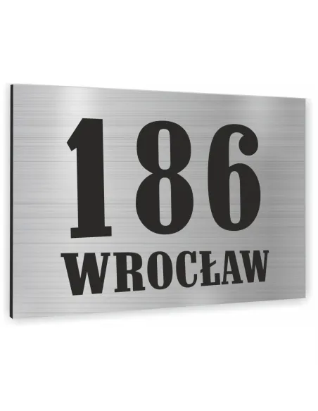 Tabliczka 30x20 Adresowa Numer Domu Nazwa Ulicy Dibond