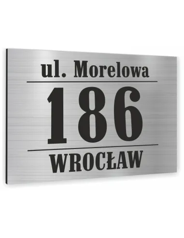 Tabliczka Nr Domu Tablica Adresowa Aluminium 20x30 cm Dibond