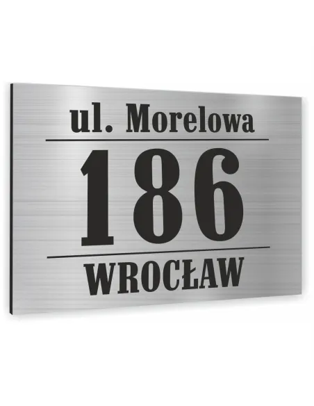 Tabliczka Nr Domu Tablica Adresowa Aluminium 20x30 cm Dibond