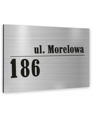 Tablica Adresowa Metalowa Nazwa Ulicy Aluminium 20x30cm