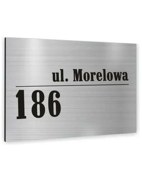 Tablica Adresowa Metalowa Nazwa Ulicy Aluminium 20x30cm