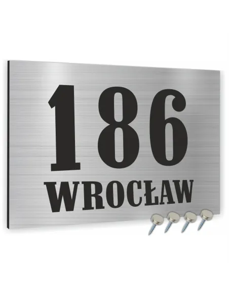 Tabliczka Adresowa Numer Domu Nazwa Ulicy 30x40 Dibond