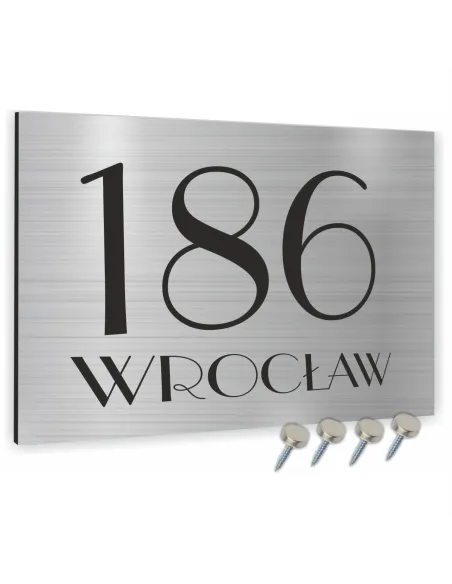Tablica Adresowa Metal Numer Domu Posesji Dibond 20x30