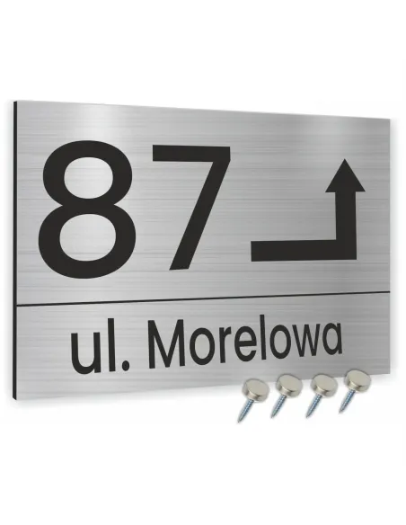 Tablica Adresowa Metal Numer Domu Posesji 20x30 Dibond