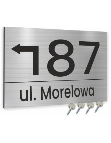 Tabliczka Tablica Adresowa Numer Domu Strzałka 20x30cm