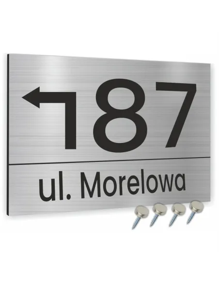 Tabliczka Tablica Adresowa Numer Domu Strzałka 20x30cm