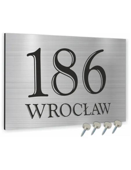 Tabliczka Adresowa Aluminiowa Tablica Numer z Projektem