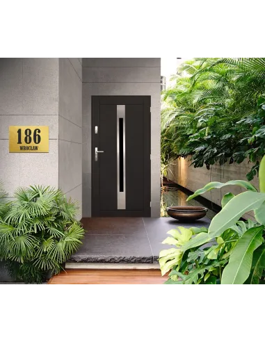 Tabliczka 40x30 cm – Adresowa Srebrna Dibond 40x30 cm