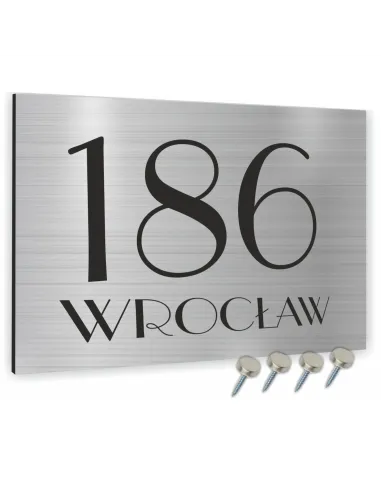 Tablica Adresowa Metal Numer Domu Posesji Dibond 40x30 cm