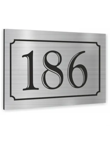 Tabliczka Adresowa Aluminiowa Srebrna 40x30 cm Dibond