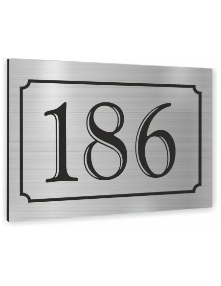 Tabliczka Adresowa Aluminiowa Srebrna 40x30 cm Dibond