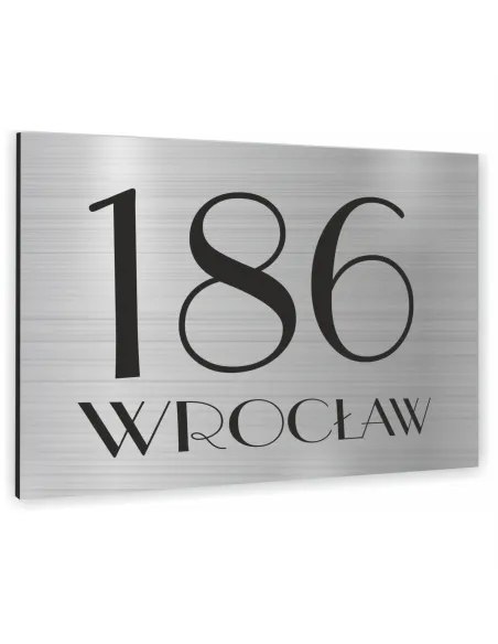 Tablica Adresowa Metal Numer Domu Posesji Dibond 40x30 cm