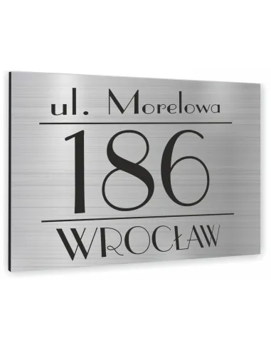 Tabliczka Tablica Adresowa Numerem Domu 40x30 cm Dibond