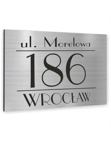 Tabliczka Tablica Adresowa Numerem Domu 40x30 cm Dibond