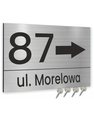 Tablica z Numerem Domu Tabliczka Adresowa 40x30cm Dibond