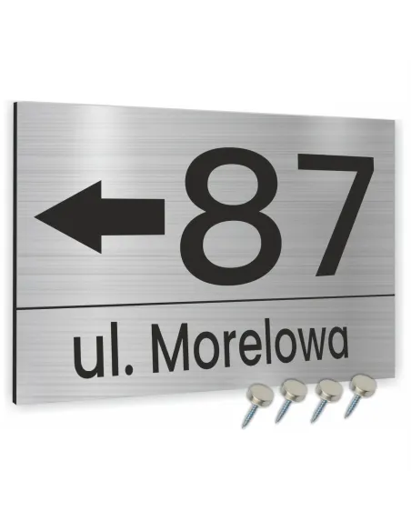 Tabliczka Tablica Adresowa Aluminiowa Wkrętami Dibond 40x30