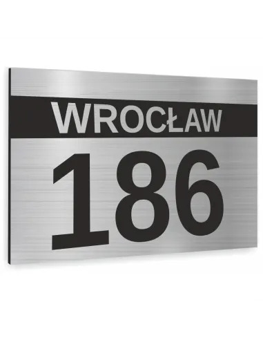 Tabliczka Numer Budynek Dom Aluminium 3D 40x30cm Dibond