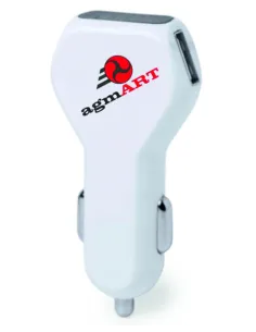 Ładowarka Samochodowa Usb z Nadrukiem z Grawerem z logo