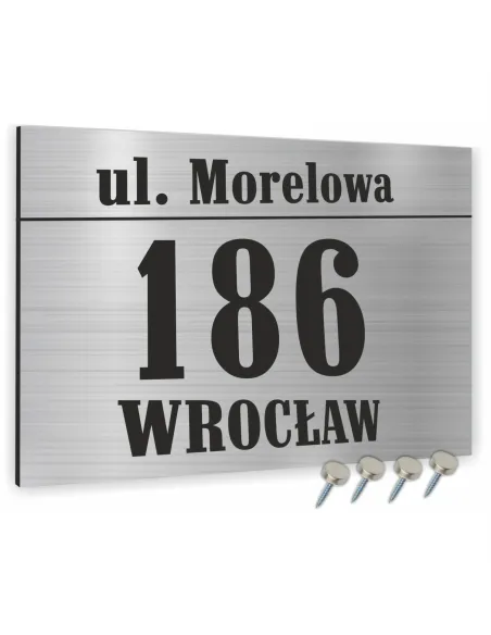 Tabliczka 15x20 Adresowa Aluminiowa Tablica Numer Domu