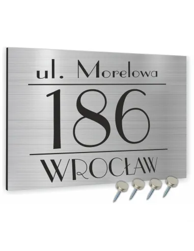 Tabliczka Tablica Adresowa Numerem Domu 20x15 cm Dibond