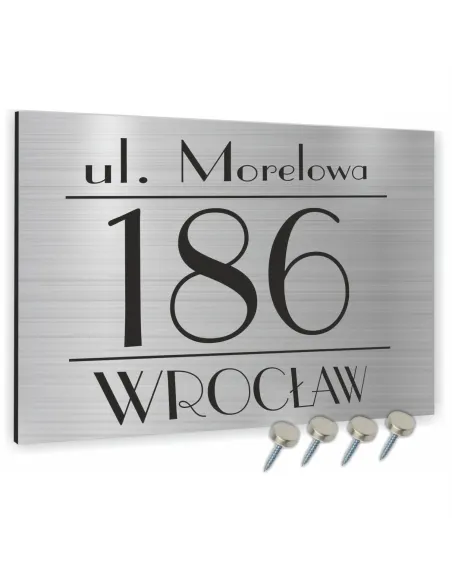 Tabliczka Tablica Adresowa Numerem Domu 20x15 cm Dibond