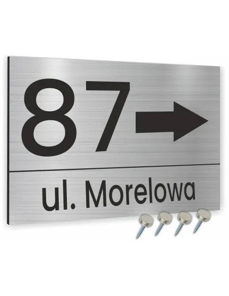 Tablica z Numerem Domu Tabliczka Adresowa 20x15cm Dibond