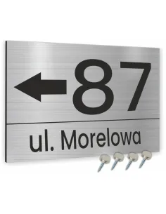 Tabliczka Tablica Adresowa Aluminiowa Wkrętami Dibond 20x15