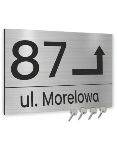 Tablica Adresowa Metal Numer Domu Posesji 20x15 Dibond