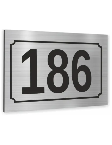 Cyfry na Dom Numer 15x20cm Domu Srebrne Aluminium Dibond