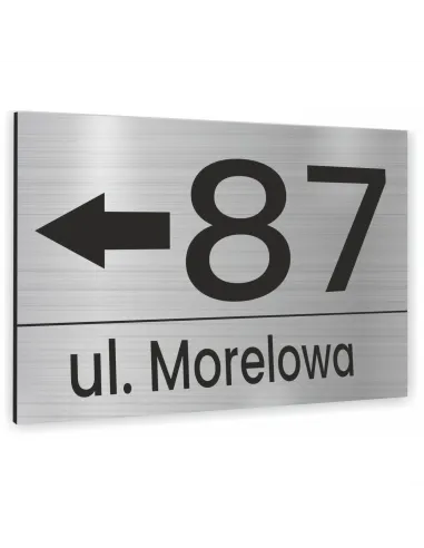 Tabliczka Tablica Adresowa Aluminiowa Wkrętami Dibond 20x15