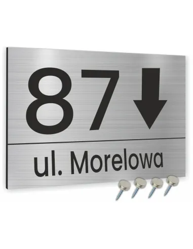 Tabliczka Tablica Adresowa Aluminiowa Kierunkowa 20x15