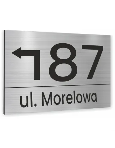 Tabliczka Tablica Adresowa Numer Domu Strzałka 20x15 cm