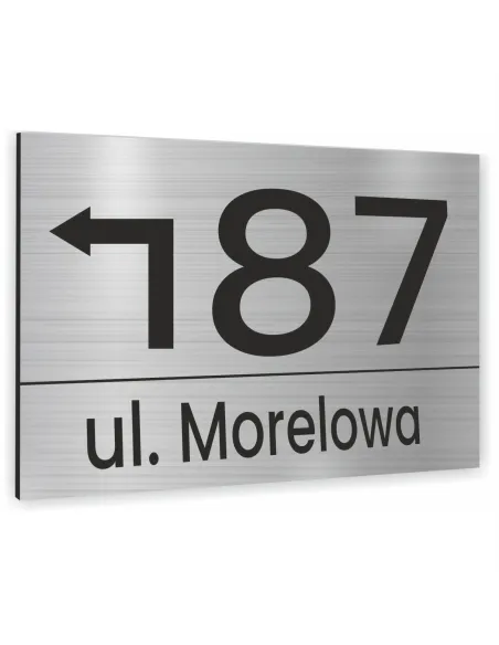 Tabliczka Tablica Adresowa Numer Domu Strzałka 20x15 cm