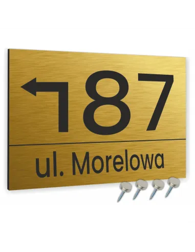Tabliczka 20x15 cm Tablica Adresowa Numer Domu Strzałka