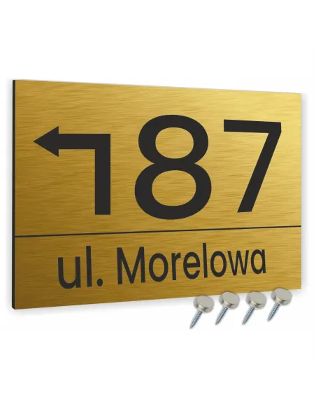 Tabliczka 20x15 cm Tablica Adresowa Numer Domu Strzałka