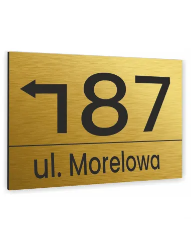 Tabliczka 20x15 cm Tablica Adresowa Numer Domu Strzałka