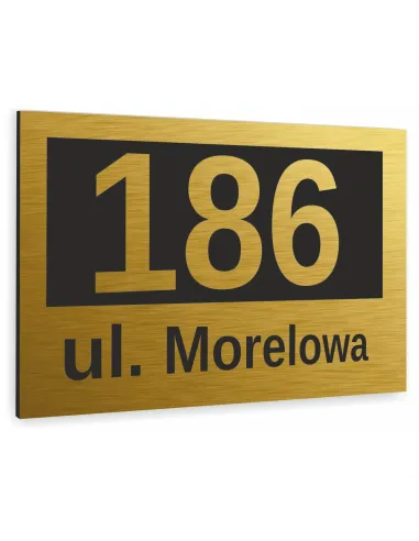Tabliczka Adresowa Aluminiowa Tablica Numer Gotowy Projekt
