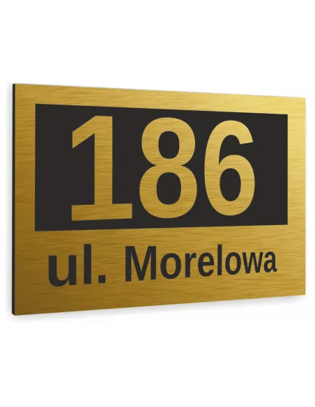 Tabliczka Adresowa Aluminiowa Tablica Numer Gotowy Projekt