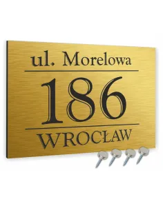Tabliczka – Aluminium Złota 20x15 cm Dibond Gotowy Projekt