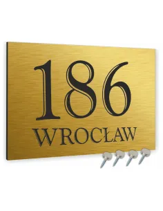 Tabliczka Nr Domu Tablica Adresowa Aluminium 20x15 cm