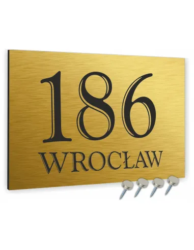 Tabliczka Nr Domu Tablica Adresowa Aluminium 20x15 cm