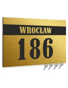 Tabliczka Adresowa Aluminiowa Tablica Numer Domu z Grafiką