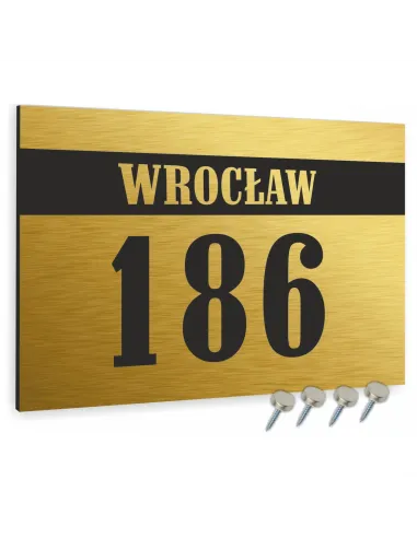 Tabliczka Adresowa Aluminiowa Tablica Numer Domu z Grafiką