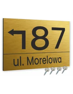 Tabliczka 20x30 cm Tablica Adresowa Numer Domu Strzałka