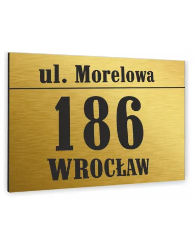 Tablica Adresowa Metalowa Nazwa Ulicy Aluminium 3D 20x15cm