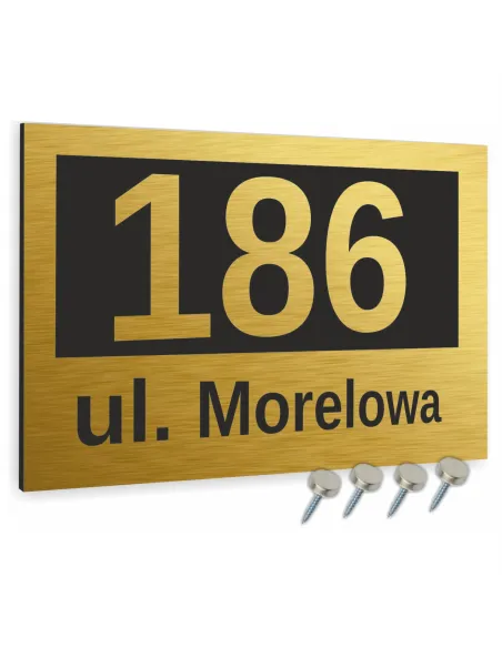 Tabliczka Adresowa Aluminiowa Tablica Numer Domu Reklamowy