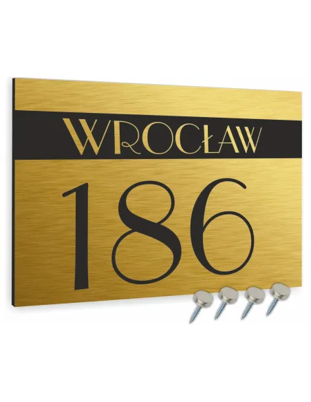 Tablica Adresowa Metal Numer Domu Posesji na Zamówienie