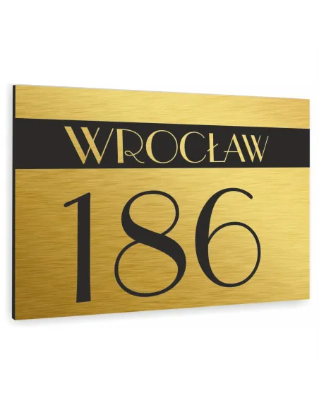 Tablica Adresowa Metal Numer Domu Posesji na Zamówienie